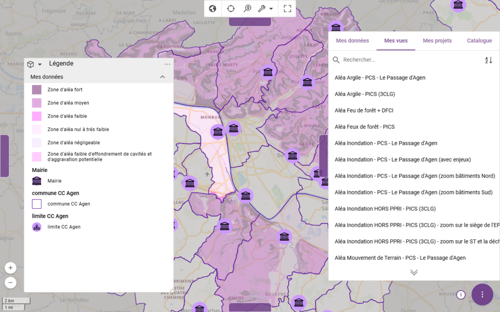 Kalisio Maps - Projet aleas mouvement terrain